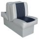 Wise Deluxe Lounge Seat w/ 10'' Base, Wise Gray/Wise Navy, Large, 8WD707P-1-660