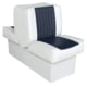 Wise Deluxe Lounge Seat w/ 10'' Base, Wise White/Wise Navy, Large, 8WD707P-1-924