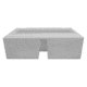Wise Deluxe Pontoon 37in Bench - Base Only, White, 8WD100-1B-204
