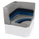 Wise Deluxe Pontoon Corner Section, Grey/Navy/Blue, Large, 8WD133-1011