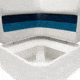 Wise Deluxe Pontoon Corner Section, White/Navy/Blue, Large, 8WD133-1008