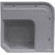 Wise Deluxe Pontoon Radius Corner Section - Base Only, Grey, 8WD133-1B-221