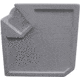 Wise Deluxe Pontoon Radius Corner Section - Base Only, Grey, 8WD133-1B-221