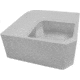Wise Deluxe Pontoon Radius Corner Section - Base Only, White, 8WD133-1B-204