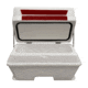 Wise DLX Pontoon 70 Qt Swingback Cooler, Brite White/Crimson Red, Large, DLX156-1906