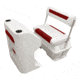 Wise DLX Pontoon 70 Qt Swingback Cooler, Brite White/Crimson Red, Large, DLX156-1906