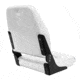 Wise DLX Pontoon Fold Down Seat, Brite White/Mariner Blue, Medium, DLX1461-1904