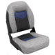 Wise Pro-Angler Folding Boat Seat, Marble Grey/Blueberry Ss/Charcoal, Medium, 3304-1880