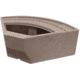 Wise Premier Pontoon 28in Radius Corner - Base Only, Mocha Java, BM11028-1B-1725