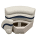 Wise Premier Pontoon 28in Radius Corner, Platinum/Mocha Java/Khaki, Large, BM11028-1066