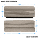 Wise Premier Pontoon 50in Bench, Mocha Java/Cafe/Mushroom, Large, BM1145-1749