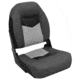Wise Pro-Angler Folding Boat Seat, Charcoal/Black/Marble Grey, Medium, 3304-860