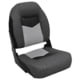 Wise Pro-Angler Folding Boat Seat, Charcoal/Black/Marble Grey, Medium, 3304-860