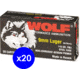 Wolf Ammo, 9mm Luger 115 grain Full Metal Jacket Steel Centerfire Pistol Ammo, 1000 Rounds