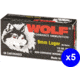Wolf Ammo, 9mm Luger, 115 grain, Full Metal Jacket, Steel, Pistol Ammo, 250 Rounds