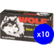 Wolf Ammo, 9mm Luger, 115 grain, Full Metal Jacket, Steel, Pistol Ammo, 500 Rounds, 919WFMJ