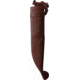 Wood Jewel Little Leuku Fixed Blade Knife, 8.5in Overall, 3.5in Carbon Steel Blade, Curly Birch Handle, Leather Sheath, 23N