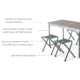 Woods Folding Portable Camping Table Set w/ 4 Camping Chairs, CTI0765544