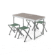 Woods Folding Portable Camping Table Set w/ 4 Camping Chairs, CTI0765544