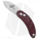Woods Monkey By LT. Wright Banana Peel Folding Knife, 2.50in, CPM S35VN, Drop Point Blade, Micarta, Purple Handle, Purple/Silver, 7.06 inch, BHQ-174150