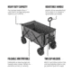 Woods Outdoor Collapsible Utility King Wagon, 225 lb Capacity, Gray, CTI0762933