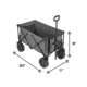 Woods Outdoor Collapsible Utility King Wagon, 225 lb Capacity, Gray, CTI0762933
