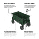 Woods Outdoor Collapsible Utility King Wagon, 225 lb Capacity, Green, CTI0762933G