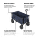 Woods Outdoor Collapsible Utility King Wagon, 225 lb Capacity, Navy, CTI0762933N