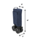 Woods Outdoor Collapsible Utility King Wagon, 225 lb Capacity, Navy, CTI0762933N
