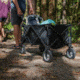 Woods Outdoor Collapsible Utility Standard Wagon, 150 lb Capacity, Black, CTI0765541