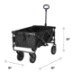 Woods Outdoor Collapsible Utility Standard Wagon, 150 lb Capacity, Black, CTI0765541