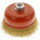 Woodstock 5in x 5/8in-11 Brass Coated Steel Wire Cup Brush, D2278