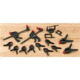 Shop Fox Polymer Spring Clamp Set, 16 pc., Mini D3628