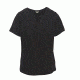 Woolrich First Forks Womens Split Neck Shirt, Black, XL, 7702-BLACK-XL