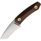 WOOX Bad Boy Fixed Blade Knife, 2.75in, D2 Steel, Drop Point Blade, American Walnut w/brass hardware Handle, WXK03001