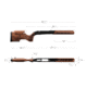 WOOX Exactus Precision Stock - Savage Model 110 Chassis, Right Hand, Short Action, Walnut, SH.GNS002.33