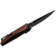 WOOX Leggenda Folding Knife, 3.5in D2 High Carbon Steel Straight Back Blade, Walnut, BU.KNF002.01