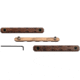 WOOX M-LOK &amp; KeyMod Rail Covers, 3 pieces, Walnut, SH.MLK005.S3