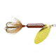 Wordens Rooster Tail In-Line Spinner, 2 1/4in, 1/8 oz Single Hook, Brown, S208-BR