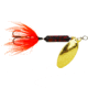 Wordens Rooster Tail In-Line Spinner, 2 1/4in, 1/8 oz Single Hook, Rusty Coachdog, S208-RUCD