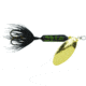 Wordens Rooster Tail In-Line Spinner, 2 1/4in, 1/8 oz Treble Hook, Black Coachdog, 208-BLCD