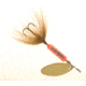 Wordens Rooster Tail In-Line Spinner, 2 1/4in, 1/8 oz, Treble Hook, Crawfish, 208-CF