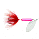 Wordens Rooster Tail In-Line Spinner, 2 1/4in, 1/8 oz, Treble Hook, Flame, 208-FL