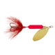 Wordens Rooster Tail In-Line Spinner, 2 1/4in, 1/8 oz Treble Hook, Fluorescent Red, 208-FLR