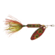 Wordens Rooster Tail In-Line Spinner, 2 1/4in, 1/8 oz Treble Hook, Frog Bleeding, 210-FRB