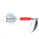 Wordens Rooster Tail In-Line Spinner, 2 1/4in, 1/8 oz Treble Hook, Glitter Rocket Red, 208-GRR