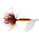 Wordens Rooster Tail In-Line Spinner, 2 1/4in, 1/8 oz Treble Hook, Hammered Silver Brown Trout, 208-HSBRTR
