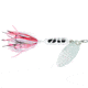 Wordens Rooster Tail In-Line Spinner, 2 1/4in, 1/8 oz Treble Hook, Hammered Silver White Coachdog, 208-HSWHCD