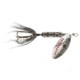 Wordens Rooster Tail In-Line Spinner, 2 1/4in, 1/8 oz Treble Hook, Metallic Silver Blk, 208-MSBL