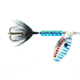 Wordens Rooster Tail In-Line Spinner, 2 1/4in, 1/8 oz Treble Hook, Metallic Silver Blue Pirate, 208-MSBP
